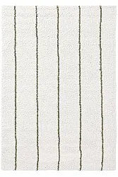 Tapis à poils longs - Eze (blanc/vert)