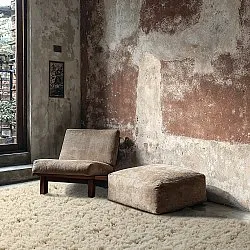 Tapis shaggy - Fassale Hand Woven Wool Shaggy (crème)