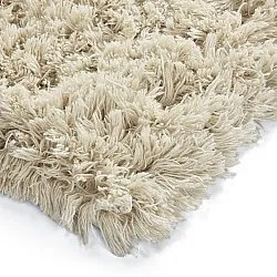 Tapis shaggy - Fassale Hand Woven Wool Shaggy (crème)