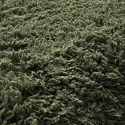 Tapis shaggy - Fassale Hand Woven Wool Shaggy (vert mousse)