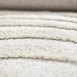 Tapis à poils longs - Gifu (blanc cassé)