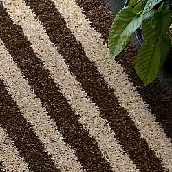 Tapis shaggy - Imilchil (beige/marron)