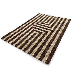 Tapis shaggy - Imilchil (beige/marron)