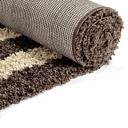 Tapis shaggy - Imilchil (beige/marron)