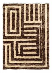 Tapis shaggy - Karbala (beige/marron)