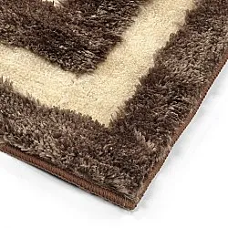 Tapis shaggy - Karbala (beige/marron)