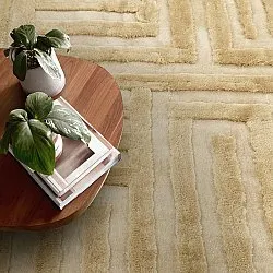 Tapis shaggy - Karbala (crème/beige)