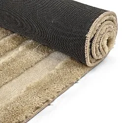 Tapis shaggy - Karbala (crème/beige)