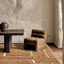 Tapis shaggy - Kiberg Hand Woven Wool Shaggy (beige)