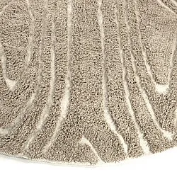 Tapis rond - Kindon Natural Cotton Shaggy (bež/bela)