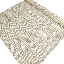 Tapis de laine - Larkana (beige/blanc)