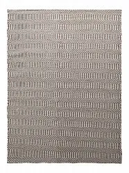 Tapis de laine - Larkana (marron/blanc)