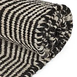 Tapis de laine - Larkana (beige/noir)