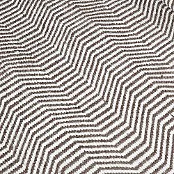 Tapis de laine - Larkana (marron/blanc)