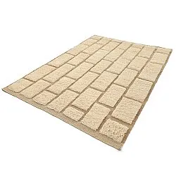 Tapis shaggy - Leknes Hand Woven Wool Shaggy (crème)