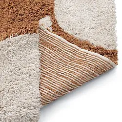 Tapis shaggy - Kalymnos Natural Cotton Shaggy (blanc cassé/ocre)