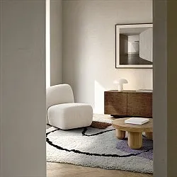 Tapis shaggy - Naousa Natural Cotton Shaggy (multicolore)
