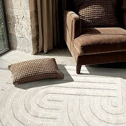 Tapis moelleux - Naha (blanc cassé)