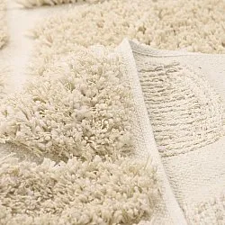 Tapis shaggy - Otranto Natural Cotton Shaggy (blanc cassé)