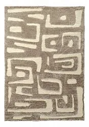 Tapis moelleux - Palmyra (beige/blanc)
