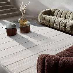Tapis shaggy - Paxos (crème)