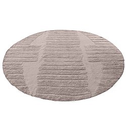 Tapis rond - Rani Natural Cotton Shaggy (taupe)