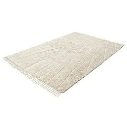 Tapis shaggy - Sivia Natural Cotton Shaggy (blanc cassé)