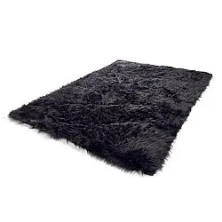 Tapis shaggy - Sohar (noir)