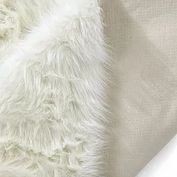 Tapis shaggy - Sohar (blanc)