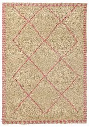 Tapis à poils longs - Tiznit (beige/rose)