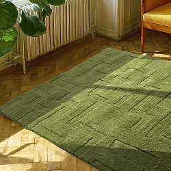 Tapis shaggy - Tripoli (vert mousse)