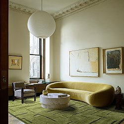 Tapis shaggy - Tripoli (vert mousse)