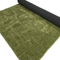 Tapis shaggy - Tripoli (vert mousse)