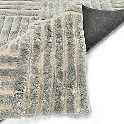 Tapis shaggy - Tyros (crème/gris)