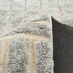 Tapis shaggy - Tyros (crème/gris)