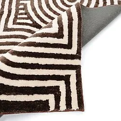 Tapis shaggy - Volos (crème/marron)