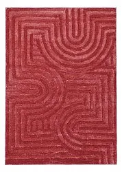 Tapis shaggy - Volos (rouge/rose)