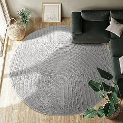 Tapis ronds - Wendy (gris clair)