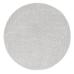 Tapis ronds - Wendy (gris clair)