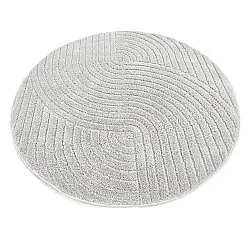 Tapis ronds - Wendy (gris clair)