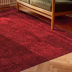 Tapis à poils longs - Zoe (rouge)