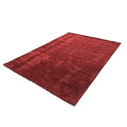 Tapis à poils longs - Zoe (rouge)