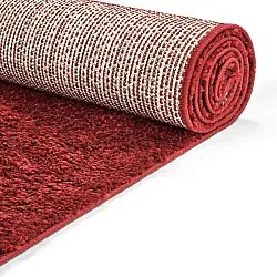 Tapis à poils longs - Zoe (rouge)