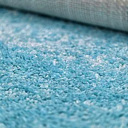 Tapis à poils longs - Zoe (turquoise)