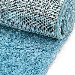 Tapis à poils longs - Zoe (turquoise)