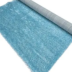 Tapis à poils longs - Zoe (turquoise)