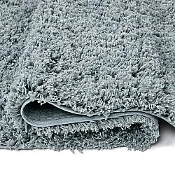 Tapis shaggy - Combarro Solid Cotton Shaggy (bleu clair)