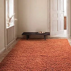 Tapis shaggy - Combarro Solid Cotton Shaggy (orange clair)