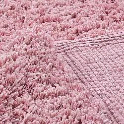 Tapis shaggy - Combarro Solid Cotton Shaggy (rose clair)