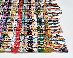 Tapis patchwork - Sadon (orange/multicolore)